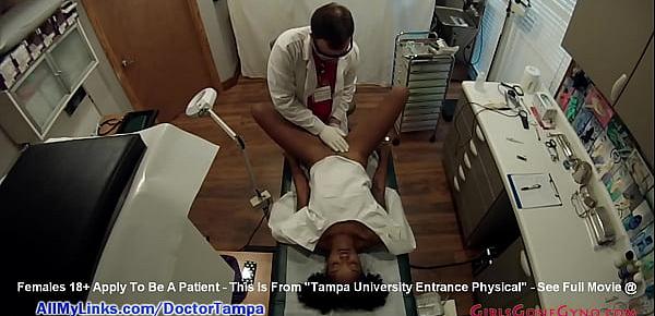  Ebony Student Hottie Lotus Lain&039;s Gyno Exam Caught On Spy Cam By Doctor Tampa @ GirlsGoneGyno.com! - Tampa University Physical